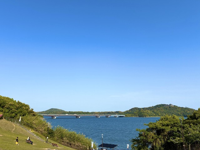 浜名湖SAから見える浜名湖全景