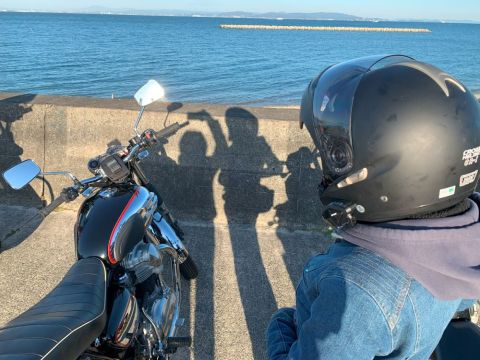 海だー